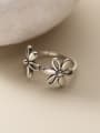 thumb 925 Sterling Silver Flower Vintage Band Ring 2