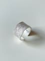 thumb 925 Sterling Silver Irregular Minimalist Band Ring 0