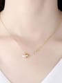 thumb 925 Sterling Silver Freshwater Pearl Flower Minimalist Necklace 1