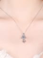 thumb 925 Sterling Silver  0.3ct Moissanite   Dainty Fish Pendant Necklace 3