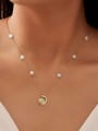 thumb 925 Sterling Silver Imitation Pearl Irregular Trend Necklace 1