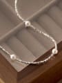 thumb 925 Sterling Silver Minimalist Beaded Necklace 3
