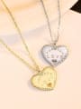 thumb 925 Sterling Silver Simple fashion heart pendant Necklace 2