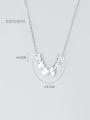 thumb 925 Sterling Silver Simple glossy heart Necklace 2