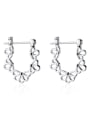 thumb 925 Sterling Silver hollow Flower Earring 3