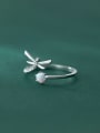 thumb 925 Sterling Silver Cubic Zirconia Dragonfly Cute Band Ring 3