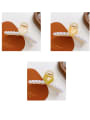 thumb Cellulose Acetate Trend Heart Alloy Imitation Pearl Jaw Hair Claw 1