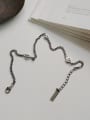 thumb 925 Sterling Silver Vintage  Smiley Chain Anklet 1