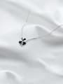 thumb 925 Sterling Silver Smooth Flower Minimalist Necklace 4
