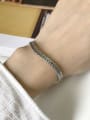 thumb 925 Sterling Silver Willow Leaf Vintage Cuff Bangle 0