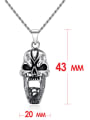 thumb Stainless steel Skull Hip Hop Necklace 2