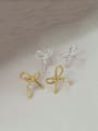 thumb 925 Sterling Silver Bowknot Vintage Stud Earring 0