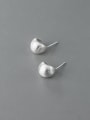 thumb 925 Sterling Silver Geometric Minimalist Stud Earring 0