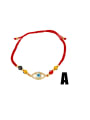 thumb Brass Cubic Zirconia Weave Hip Hop Handmade Weave Bracelet 1