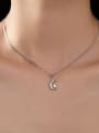 thumb 925 Sterling Silver Moon Minimalist Necklace 1