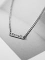 thumb 925 Sterling Silver Vintage Square  Pendant  Necklace 2