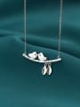thumb 925 Sterling Silver Cute twig bird Necklace 0
