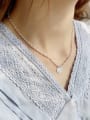 thumb 925 Sterling Silver Round Minimalist Bead Chain Necklace 3