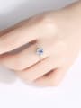 thumb 925 Sterling Silver Cubic Zirconia Water Drop Dainty Band Ring 1