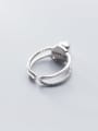 thumb 925 Sterling Silver Irregular Minimalist  Free Size Stackable Ring 2