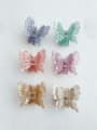 thumb Acrylic Trend Butterfly Alloy Multi Color Jaw Hair Claw 1