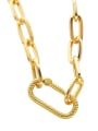 thumb Brass Cubic Zirconia Heart Hip Hop Necklace 3