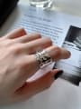 thumb 925 Sterling Silver Heavy Industry  Vintage Ring 3