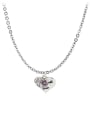 thumb 925 Sterling Silver Heart Vintage Pendant Necklace 3