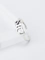 thumb 925 Sterling Silver Letter Vintage Band Ring 3