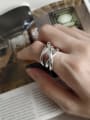 thumb 925 Sterling Silver  Vintage Heavy Duty Woven Ring 2
