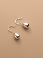 thumb 925 Sterling Silver Water Drop Minimalist Hook Earring 0
