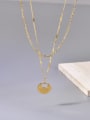 thumb Titanium Steel Locket Minimalist Multi Strand Necklace 1