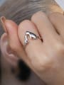 thumb 925 Sterling Silver Icon Cat Cute Band Ring 1