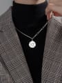 thumb 925 Sterling Silver Geometric Vintage Necklace 1