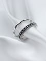 thumb 925 Sterling Silver Vintage knot Free Size Midi Ring 0