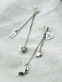 thumb Vintage Sterling Silver With Vintage Musical Notes StarsTassels Earring 3