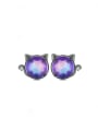 thumb 925 Sterling Silver Cubic Zirconia Icon Cute Stud Earring 0