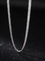 thumb 925 Sterling Silver Bead Round Minimalist Multi Strand Necklace 1