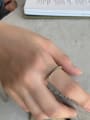thumb 925 Sterling Silver Irregular Vintage Twisted Wire  Band Ring 1
