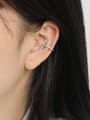 thumb 925 Sterling Silver Cross Minimalist Stud Earring[Single] 2