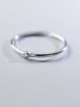 thumb 925 Sterling Silver Minimalist Smooth  Round Free Size Ring 2