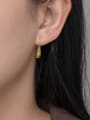 thumb 925 Sterling Silver Water Drop Minimalist Hook Earring 1