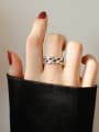 thumb 925 Sterling Silver Irregular Vintage Knot  Free Size  Band Ring 0