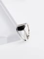 thumb 925 Sterling Silver Resin Geometric Vintage Band Ring 2