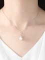 thumb 925 Sterling Silver Freshwater Pearl  Pendant  Necklace 3
