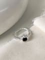 thumb 925 Sterling Silver Cubic Zirconia Irregular Vintage Band Ring 3