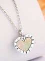 thumb 925 Sterling Silver Shell Heart Minimalist Necklace 2