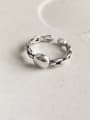 thumb 925 Sterling Silver Smooth Round Vintage Band Ring 2