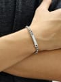 thumb Titanium Steel Geometric Minimalist Link Bracelet 1
