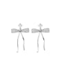 thumb Alloy With Platinum Plated Cute Bowknot Drop Earrings 0